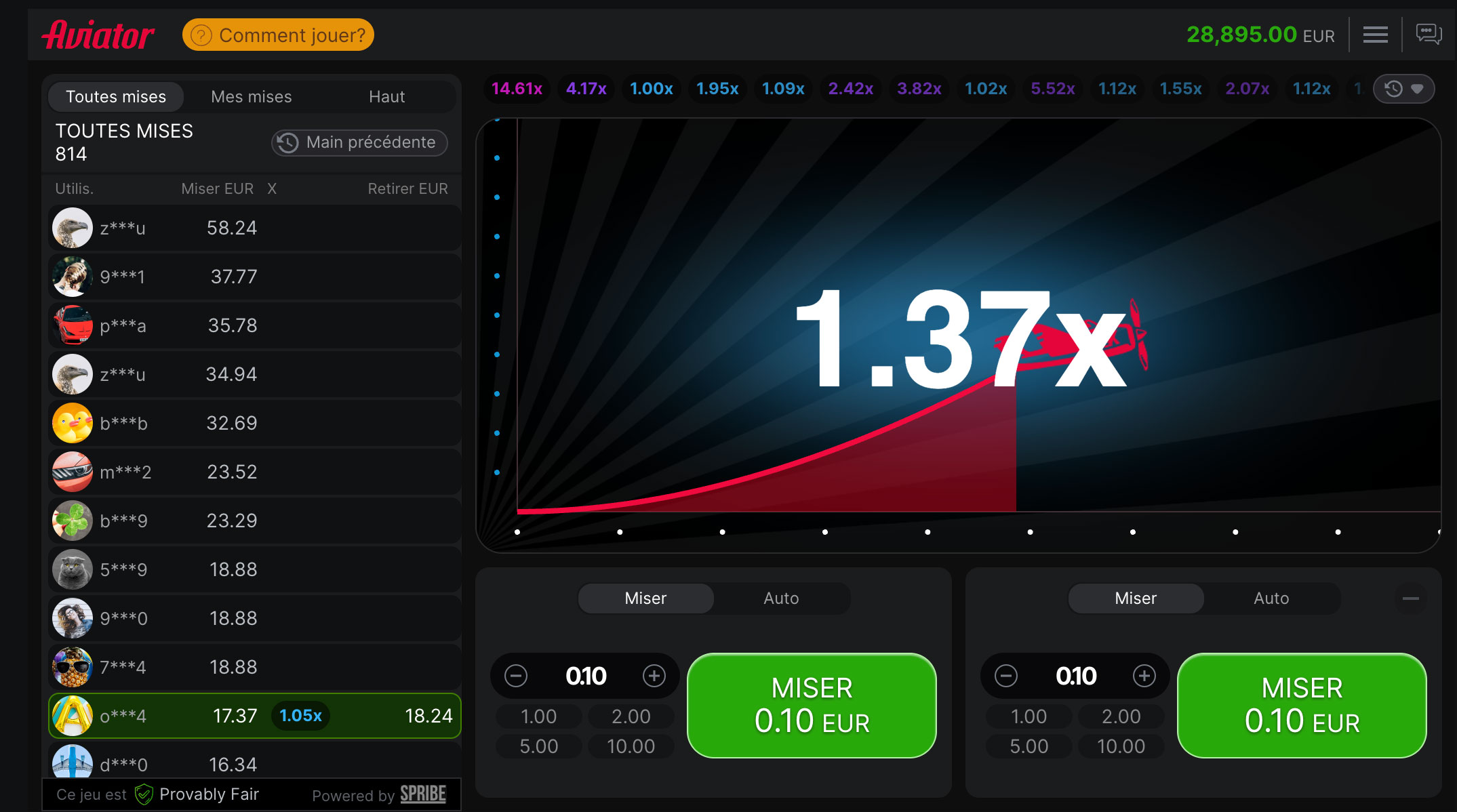 Présentation du jeu de casino Aviator