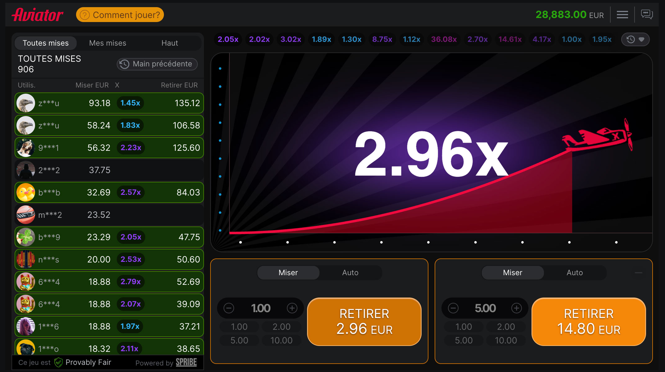 Stratégie gagnante sur le jeu Aviator Casino