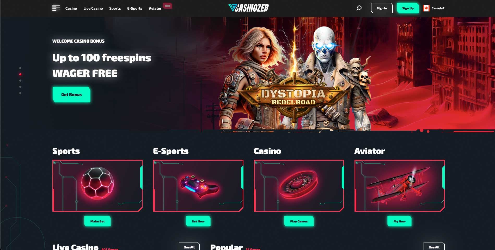 bonus de bienvenue casino sur Casinozer