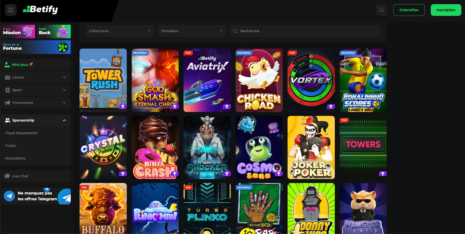 Le nouveau casino en ligne Betify