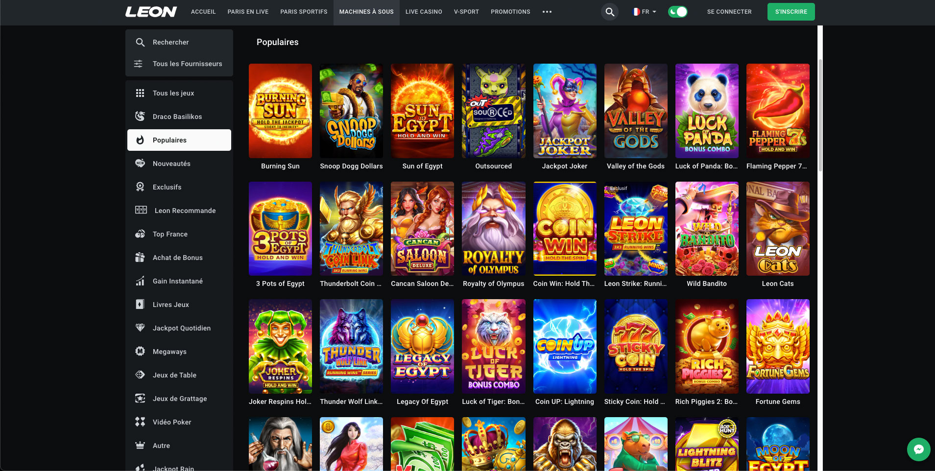 Le nouveau casino en ligne LeonBet