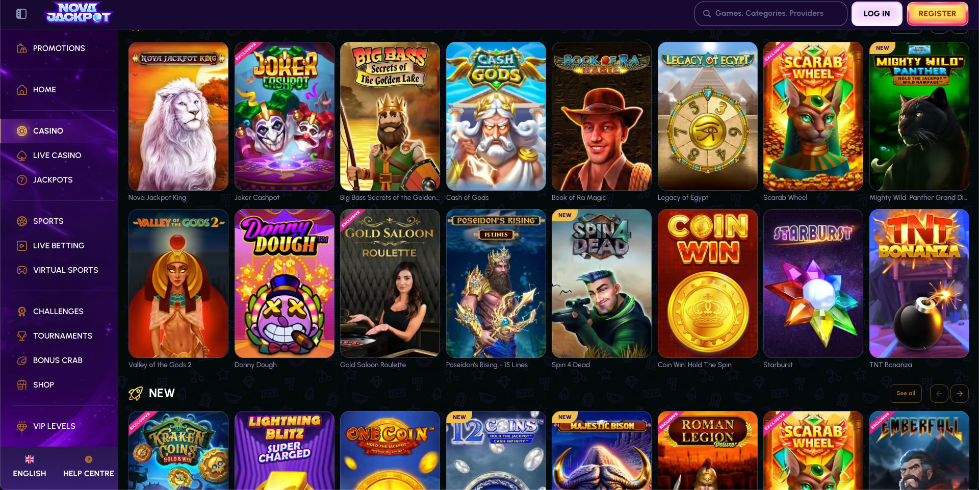 Le nouveau casino en ligne NovaJackpot